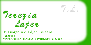 terezia lajer business card