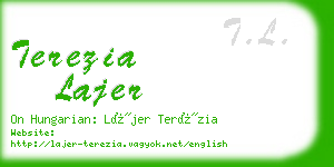 terezia lajer business card